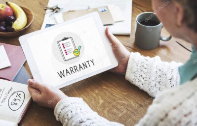 Documento de garantía con lista de verificación